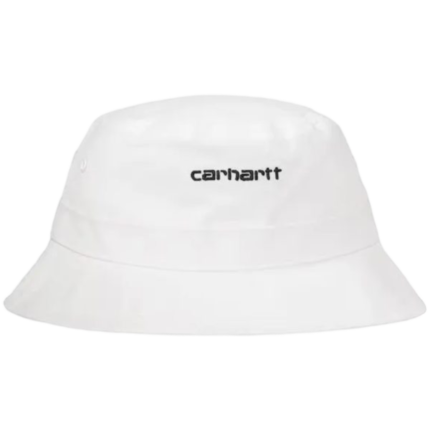 Carhartt WIP Script Bucket Hat – White/Black