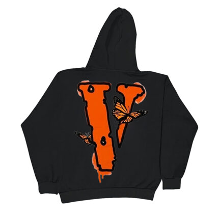 Juice Wrld x Vlone Butterfly Black Hoodie