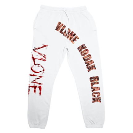 Kodak Black x Vlone Zombie Joggers White