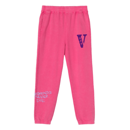 VLONE X Juice WRLD 999 Pink Sweat Pants