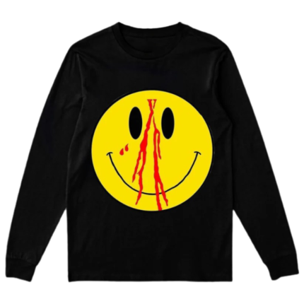 Vlone Blood Smiley Face Black Sweatshirt