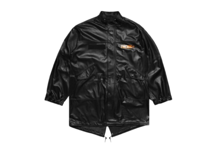 Vlone Fragment Leather Jacket