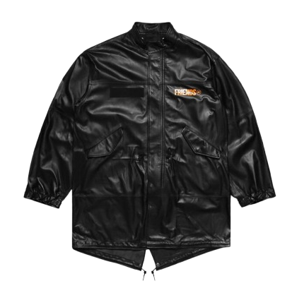 Vlone Fragment Leather Jacket