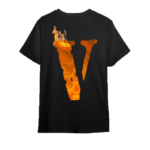 Vlone x ME AGAINST the world Black T-Shirt