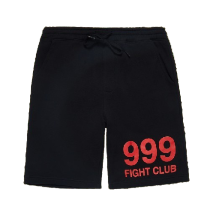 999 Club Juice Wrld Fight Shorts Black