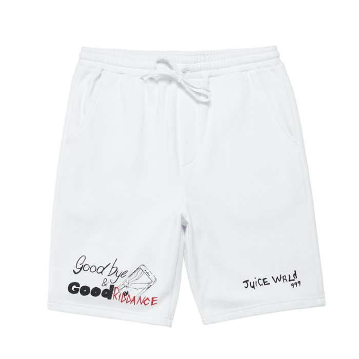 999 Club Juice Wrld Gbgr Shorts White