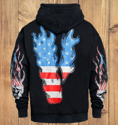 VLONE FLAG Zip Up Hoodie