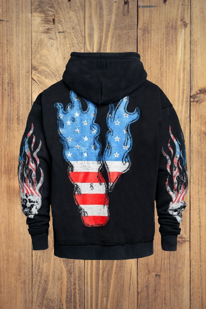 VLONE FLAG Zip Up Hoodie