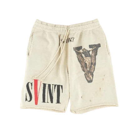 VLONE X Saint M×× Shorts Grey