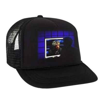 Vlone x Juice Wrld x XO Reflect Trucker Hat – Black