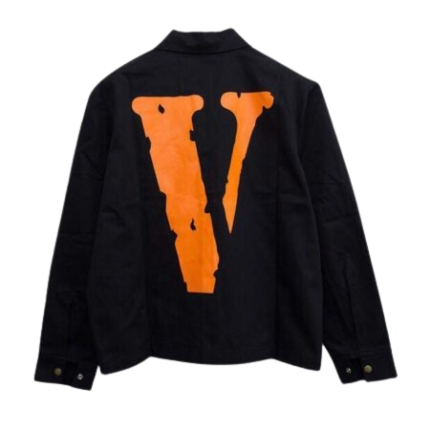 Vlone Logo Denim Jacket – Black