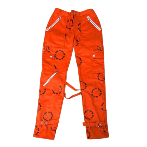 Vlone Bondage Circle Logo Pant (Orange)